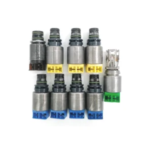Used 9PCS Auto Parts 8HP50 ZF8HP50 Transmission Control Solenoid Valve Kit Including Gasket Gearbox Type MT